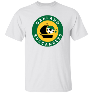 Oakland Buccaneers T-shirt Classic ASL Soccer color White Oakland Buccaneers T-shirt Classic ASL Soccer color White
