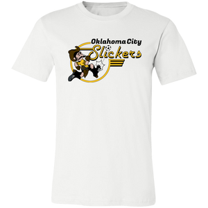 Oklahoma City Slickers T-shirt ASL Premium American Soccer League Team Tee color White Oklahoma City Slickers T-shirt ASL Premium American Soccer League Team Tee color White
