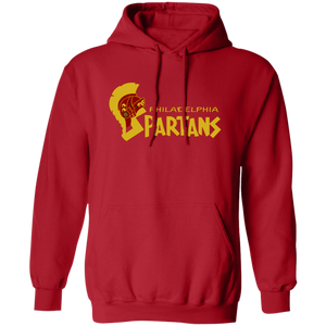 Philadelphia Spartans Hoodie Pullover Classic ASL Soccer color Red Philadelphia Spartans Hoodie Pullover Classic ASL Soccer color Red
