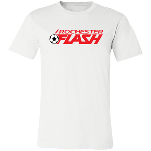 Rochester Flash T-shirt Premium ASL Soccer color White Rochester Flash T-shirt Premium ASL Soccer color White