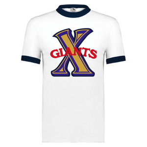 Cuban X-Giants T-shirt Ringer Negro League Baseball color White/Navy Cuban X-Giants T-shirt Ringer Negro League Baseball color White/Navy