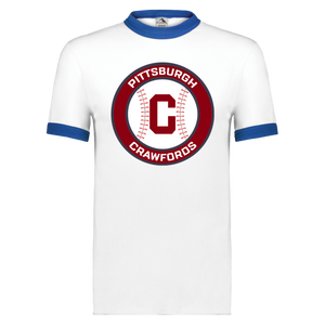 Pittsburgh Crawfords T-shirt Ringer color White/Royal Blue Pittsburgh Crawfords T-shirt Ringer color White/Royal Blue