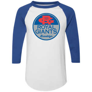 Brooklyn Royal Giants Raglan Tee Shirt color White/Royal Blue Brooklyn Royal Giants Raglan Tee Shirt color White/Royal Blue