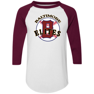 Baltimore Elites Raglan Shirt Negro League Baseball color White/Maroon Baltimore Elites Raglan Shirt Negro League Baseball color White/Maroon