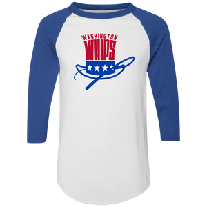 Washington Whips Raglan Shirt NASL Soccer color White/Royal Blue Washington Whips Raglan Shirt NASL Soccer color White/Royal Blue