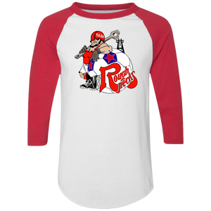 Tulsa Roughnecks Raglan Shirt NASL Soccer color White/Red Tulsa Roughnecks Raglan Shirt NASL Soccer color White/Red