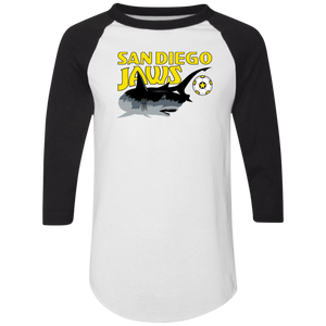 San Diego Jaws Raglan Shirt Franchise NASL Soccer color White/Black San Diego Jaws Raglan Shirt Franchise NASL Soccer color White/Black