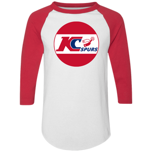 Kansas City Spurs Raglan Shirt NASL Soccer color White/Red Kansas City Spurs Raglan Shirt NASL Soccer color White/Red