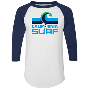 California Surf Raglan Shirt NASL Soccer color White/Navy Blue California Surf Raglan Shirt NASL Soccer color White/Navy Blue