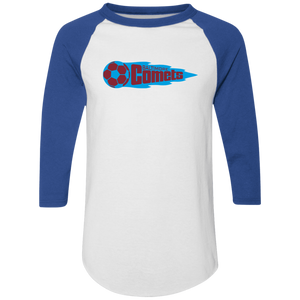 Baltimore Comets Raglan Shirt Franchise NASL Soccer color White/Royal Blue Baltimore Comets Raglan Shirt Franchise NASL Soccer color White/Royal Blue