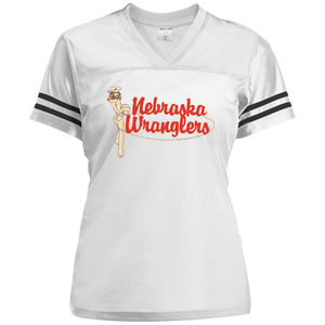 Nebraska Wranglers WBL Basketball Womens Replica Jersey color White/Black Nebraska Wranglers WBL Basketball Womens Replica Jersey color White/Black