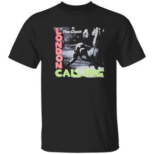 The Clash London Calling T-shirt Fashion Apparel color Black