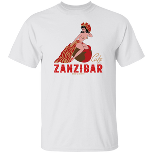 Zanzibar Cafe T-shirt New York City Nightlife Fashion Apparel color White