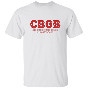 CBGB Club T-shirt New York City Nightlife Fashion Apparel color White