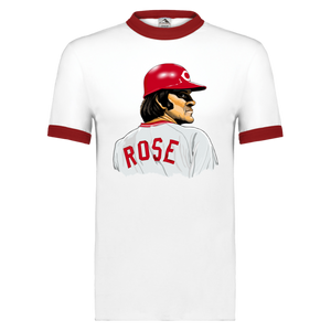 Pete Rose Ringer T-shirt | Cincinnati Reds Baseball Pete Rose Ringer T-shirt | Cincinnati Reds Baseball