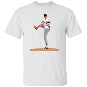 Nolan Ryan T-shirt MLB California Angels Baseball Pitcher Artwork Tee color White Nolan Ryan T-shirt MLB California Angels Baseball Pitcher Artwork Tee color White