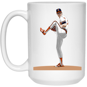 Nolan Ryan Mug 15oz White Glossy Ceramic MLB California Angels Hall of Fame Baseball Pitcher Nolan Ryan Mug 15oz White Glossy Ceramic MLB California Angels Hall of Fame Baseball Pitcher