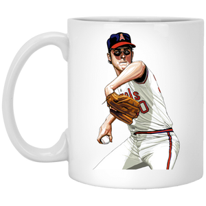 Nolan Ryan Mug 11oz White Glossy Ceramic MLB Baseball Pitcher B1 Nolan Ryan Mug 11oz White Glossy Ceramic MLB Baseball Pitcher B1