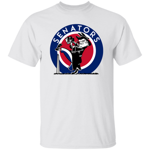 Washington Senators T-shirt MLB Baseball 1901-60 color White Washington Senators T-shirt MLB Baseball 1901-60 color White