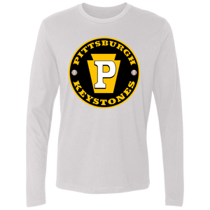 Pittsburgh Keystones Long Sleeve Shirt Negro League Baseball color White Pittsburgh Keystones Long Sleeve Shirt Negro League Baseball color White