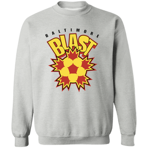 Baltimore Blast Sweatshirt Crewneck Pullover MISL Soccer color Sport Grey Baltimore Blast Sweatshirt Crewneck Pullover MISL Soccer color Sport Grey