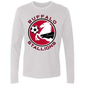 Buffalo Stallions Long Sleeve Shirt MISL Soccer color White