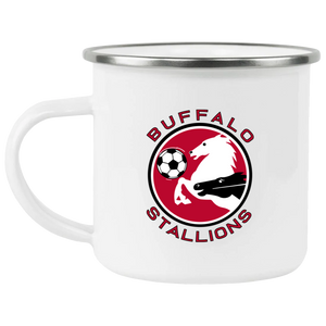 Buffalo Stallions Camping Mug 12oz Enamel MISL Soccer