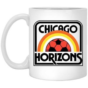 Chicago Horizons Mug 11oz White Glossy Ceramic MISL Soccer color White Chicago Horizons Mug 11oz White Glossy Ceramic MISL Soccer color White
