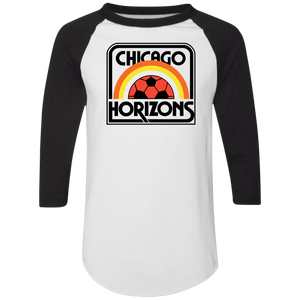 Chicago Horizons Raglan Shirt Colorblock MISL Soccer color White/Black Chicago Horizons Raglan Shirt Colorblock MISL Soccer color White/Black
