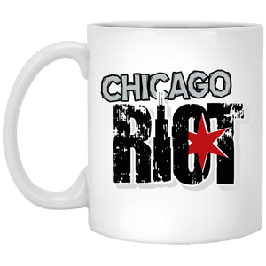 Chicago Riot Mug 11oz White Glossy Ceramic MISL Soccer color White Chicago Riot Mug 11oz White Glossy Ceramic MISL Soccer color White