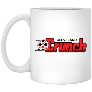 Cleveland Crunch Mug 11oz White Glossy Ceramic MISL Soccer color White Cleveland Crunch Mug 11oz White Glossy Ceramic MISL Soccer color White