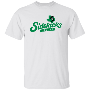 Dallas Sidekicks MISL T-shirt Major Indoor Soccer League Team Tee color White Dallas Sidekicks MISL T-shirt Major Indoor Soccer League Team Tee color White
