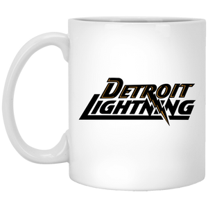 Detroit Lightning Mug 11oz White Glossy Ceramic MISL Soccer color White Detroit Lightning Mug 11oz White Glossy Ceramic MISL Soccer color White