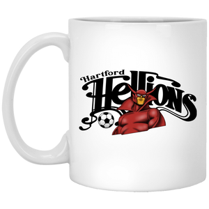 Hartford Hellions Mug 11oz White Glossy Ceramic MISL Soccer color White Hartford Hellions Mug 11oz White Glossy Ceramic MISL Soccer color White