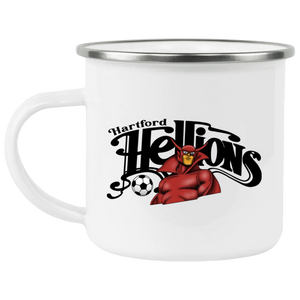 Hartford Hellions Camping Mug 12oz Enamel MISL Soccer Hartford Hellions Camping Mug 12oz Enamel MISL Soccer