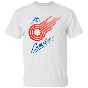 Kansas City Comets MISL T-shirt Major Indoor Soccer League Team Tee color White Kansas City Comets MISL T-shirt Major Indoor Soccer League Team Tee color White