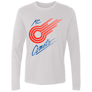 Kansas City Comets Long Sleeve Shirt MISL Soccer color White