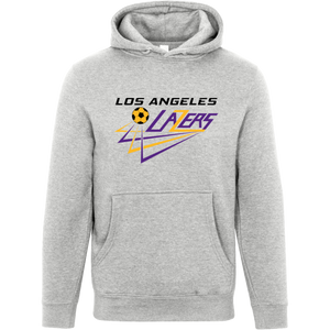 Los Angeles Lazers Hoodie Pullover Premium MISL Soccer color Heather Grey Los Angeles Lazers Hoodie Pullover Premium MISL Soccer color Heather Grey