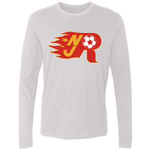 New Jersey Rockets Long Sleeve Shirt MISL Soccer color White New Jersey Rockets Long Sleeve Shirt MISL Soccer color White