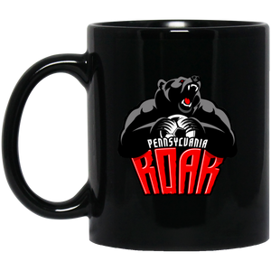 Pennsylvania Roar Mug 11oz Black Glossy Ceramic MISL Soccer Pennsylvania Roar Mug 11oz Black Glossy Ceramic MISL Soccer