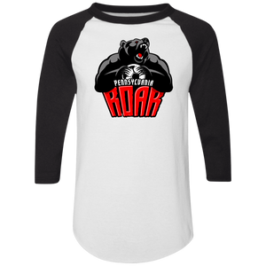 Pennsylvania Roar Raglan Shirt Colorblock MISL Soccer color White/Black Pennsylvania Roar Raglan Shirt Colorblock MISL Soccer color White/Black