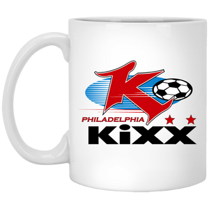 Philadelphia Kixx Mug 11oz Glossy Ceramic MISL Soccer color White Philadelphia Kixx Mug 11oz Glossy Ceramic MISL Soccer color White
