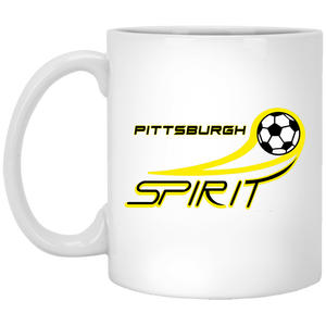 Pittsburgh Spirit Mug 11oz Glossy Ceramic MISL Soccer color White Pittsburgh Spirit Mug 11oz Glossy Ceramic MISL Soccer color White