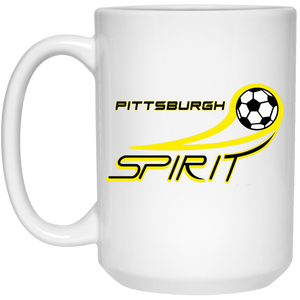 Pittsburgh Spirit Mug 15oz Glossy Ceramic MISL Soccer color White Pittsburgh Spirit Mug 15oz Glossy Ceramic MISL Soccer color White