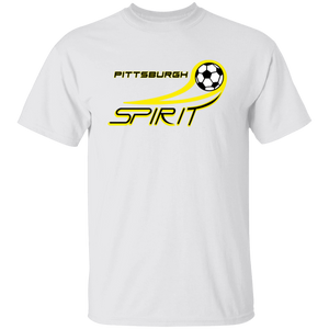 Pittsburgh Spirit MISL T-shirt Major Indoor Soccer League Team Tee color White Pittsburgh Spirit MISL T-shirt Major Indoor Soccer League Team Tee color White
