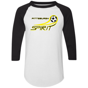 Pittsburgh Spirit Raglan Shirt Colorblock MISL Soccer color White/Black Pittsburgh Spirit Raglan Shirt Colorblock MISL Soccer color White/Black