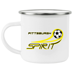Pittsburgh Spirit Camping Mug 12oz Enamel MISL Soccer Pittsburgh Spirit Camping Mug 12oz Enamel MISL Soccer