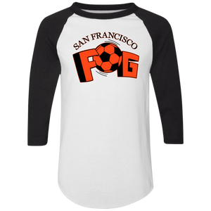 San Francisco Fog Raglan Shirt Colorblock MISL Soccer color White/Black San Francisco Fog Raglan Shirt Colorblock MISL Soccer color White/Black