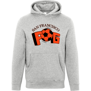 San Francisco Fog Hoodie Pullover Premium MISL Soccer color Heather Grey San Francisco Fog Hoodie Pullover Premium MISL Soccer color Heather Grey