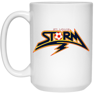 St. Louis Storm Mug 15oz Glossy Ceramic MISL Soccer color White St. Louis Storm Mug 15oz Glossy Ceramic MISL Soccer color White